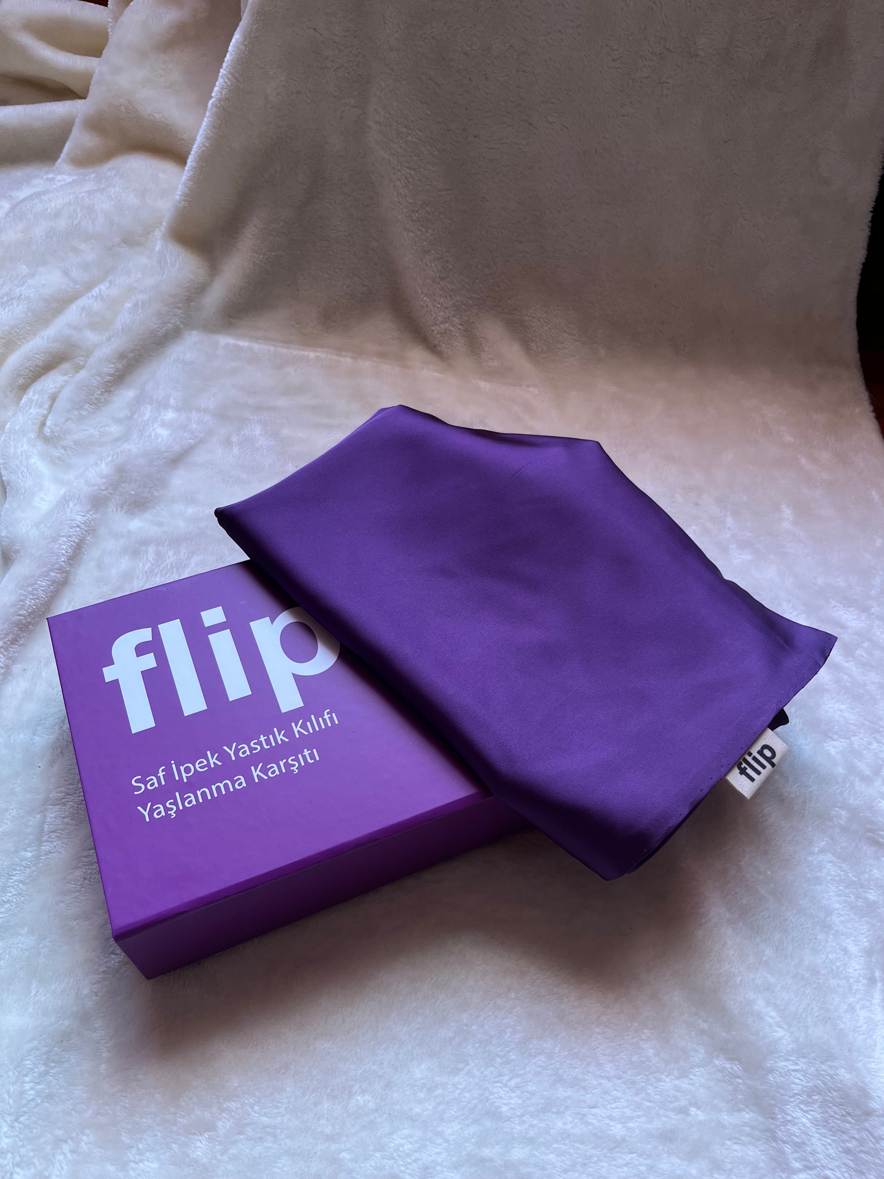 Dut İpek Mor Premium Yastık Kılıfı